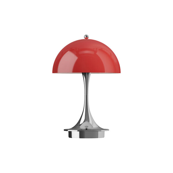 Panthella 160 Original Portable Table Lamp, opal red, Louis Poulsen