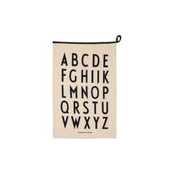 Premium Classic Tea towel, black, Design Letters