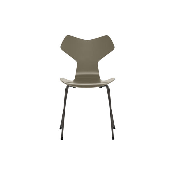 Grand Prix™ 3130 Fully Lacquered Chair, olive green/warm graphite, Fritz Hansen
