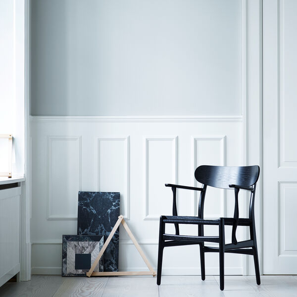 CH26 Dining Chair, black lacquered oak/black, Carl Hansen & S&oslash;n