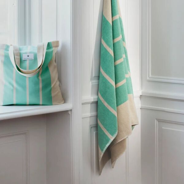 SUN STRIPE Towel, mint green, Georg Jensen Damask