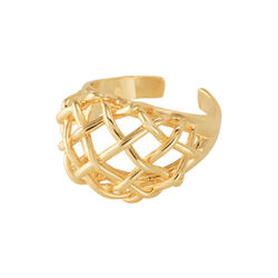 VENUS Ring, light gold, bangle up