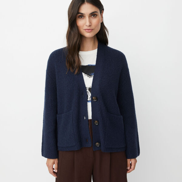 MaLexie Cardigan, navy blazer, Masai