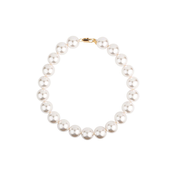 ARCADE FORTUNE CHOKER NECKLACE, gold plated/white, House of Vincent