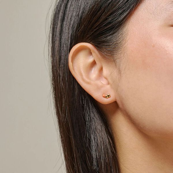 Nara Studs, light coral, ENAMEL Copenhagen