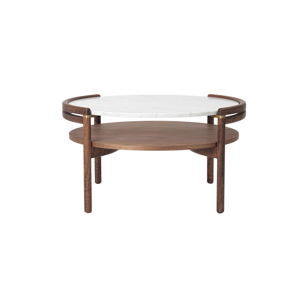 RF1905 Sideways Coffee Table, oiled walnut/Carrara marble RF1905 Sideways Coffee Table, oiled walnut/Carrara marble, Carl Hansen & Søn