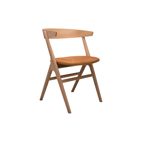Sibast No 9 Dining Chair, soap treated oak/cognac, Sibast Furniture