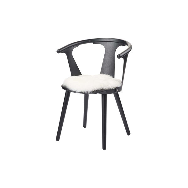 New Zealand Long Wool Sheepskin Seat Cushion, ivory, NATURES Collection