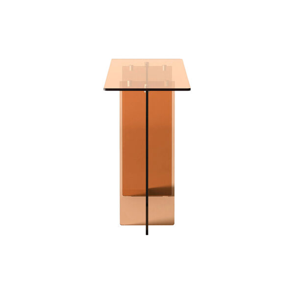 Anouk Glass Console, brown transparent Anouk Glass Console, brown transparent, Westwing Collection