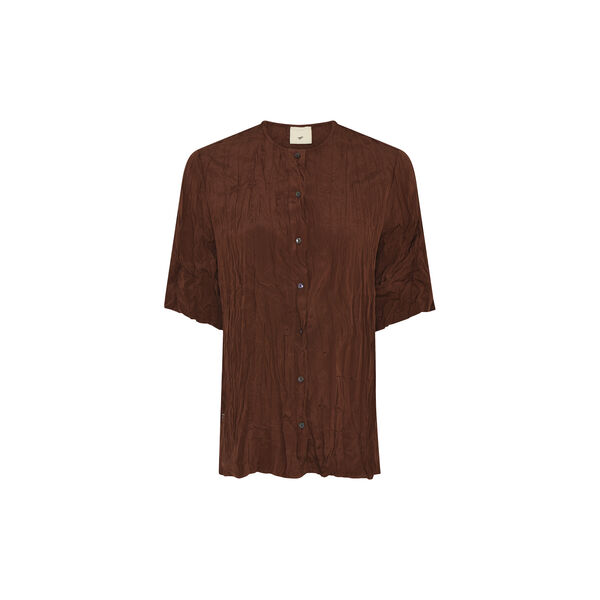 Meriam shirt, deep brown, Heartmade
