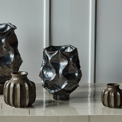 HDWaves Vase, antique metallic, House Doctor