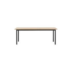 Plan Table, light oiled oak/black, Fredericia Furniture