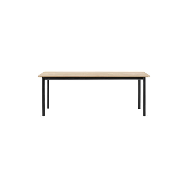 Plan Table, light oiled oak/black, Fredericia Furniture