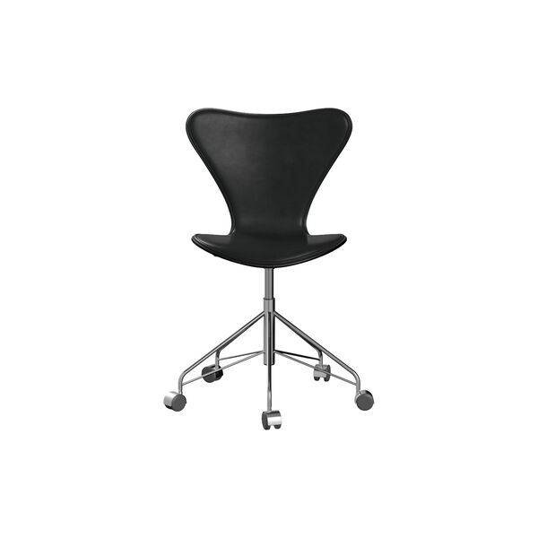 Series 7&trade; 3117 Front Upholstered Office Chair, Grace Black, Fritz Hansen