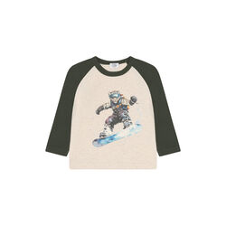 Hcanton Snowleopard Long Sleeved, wheat melange, Hust & Claire