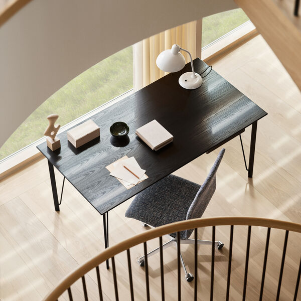 FH3605™ Writing Desk, black ash/black, Fritz Hansen