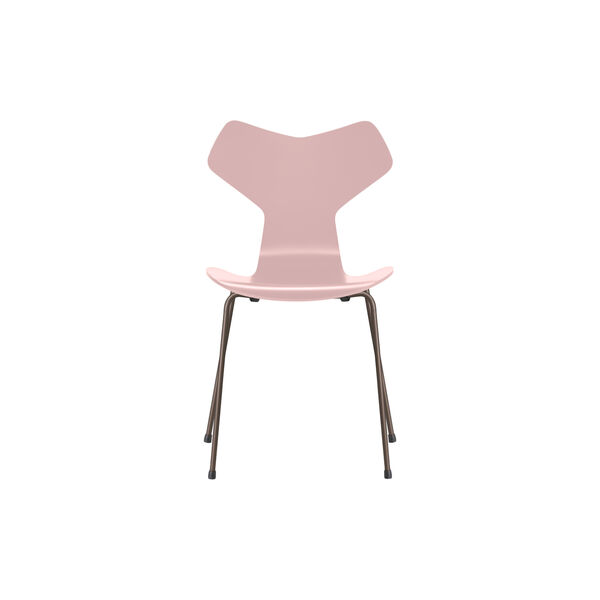 Grand Prix&trade; 3130 Fully Lacquered Chair, pale rose/brown bronze, Fritz Hansen