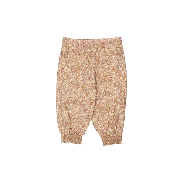 Sara Trousers, 3190 clam flowers, Wheat