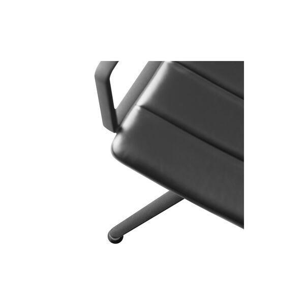 VIPP452 Swivel Chair with Gliders, black/black, Vipp