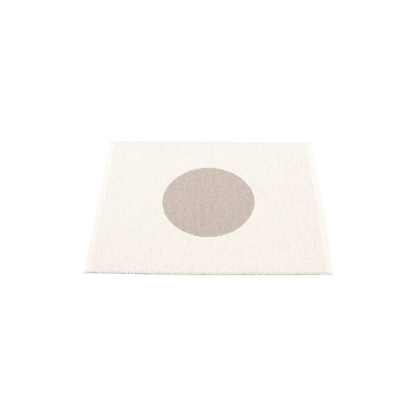 Vera Plastic Rug, mud/vanilla, Pappelina