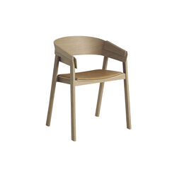 Cover Armchair, refine leather cognac/oak, Muuto