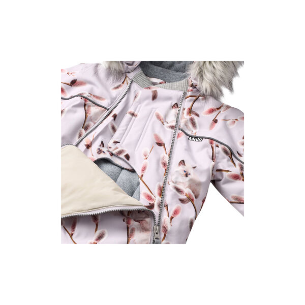 Pyxis Fur Snowsuit, willow kitten, Molo