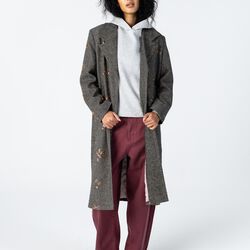 Sequins coat, rose/olive sequins, Coster Copenhagen