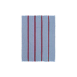 Hale Tea Towel, faded blue/burgundy, ferm LIVING