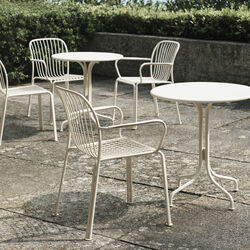 Thorvald SC95 Outdoor Armchair, ivory, &Tradition