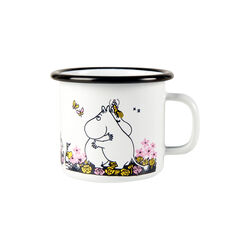 Hug Enamel Mug, white, Muurla