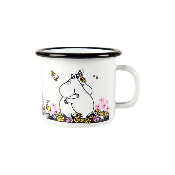 Hug Enamel Mug, white, Muurla