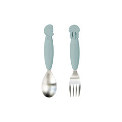 Sea Friends YummyPlus Spoon & Fork Set, blue, Done by Deer