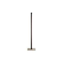 INLAY F1 LINEAR Floor Lamp, matt black/satin gold, LIGHT-POINT