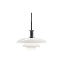 PH 4&frac12;-4 Glass Pendant, chrome, Louis Poulsen