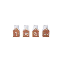 Gingerbread Advent candle holders, Kähler