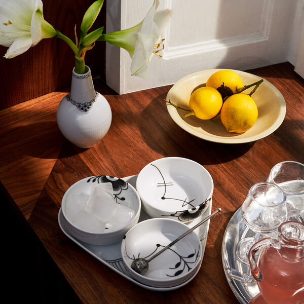 Black Fluted Mega Serving Set, Royal Copenhagen