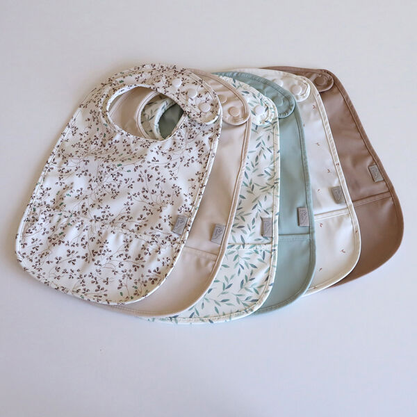 Bib with Pocket 2-pack, lierre, Cam Cam Copenhagen