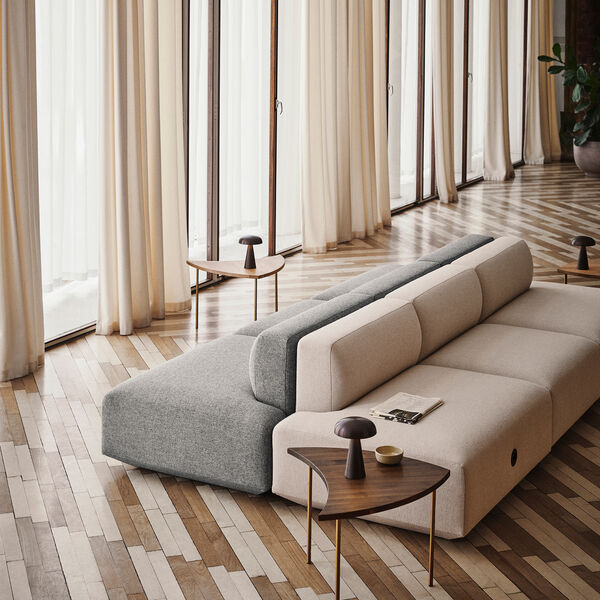 Pinwheel HM7 Coffee Table, oiled walnut, &Tradition