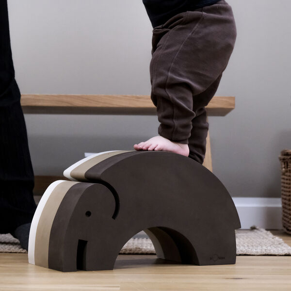 Elephant M, sand grey, bObles