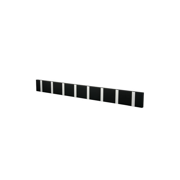 KNAX Horizontal 8 Coat Rack, soft black/grey KNAX Horizontal 8 Coat Rack, soft black/grey, LoCa