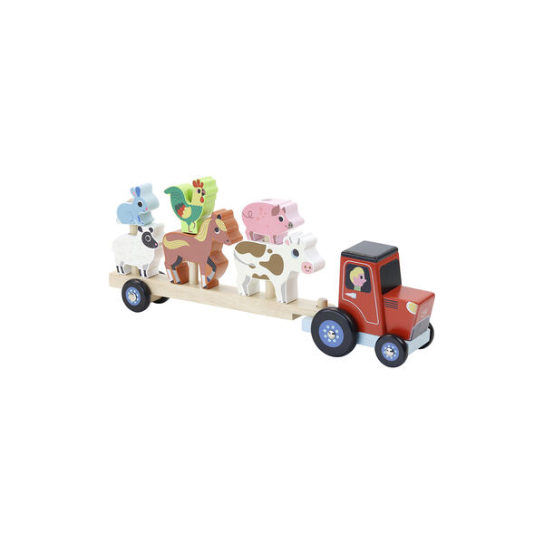 Tractor with Trailer and Stacking Animals, Vilac