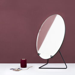 Standing Mirror, black, MOEBE