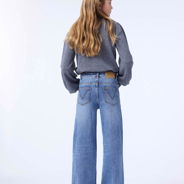 Asta Pants, rhinestone denim, Molo
