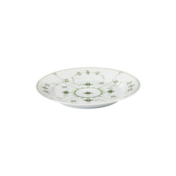 Green Fluted Plain Plate &Oslash; 22 cm, Royal Copenhagen