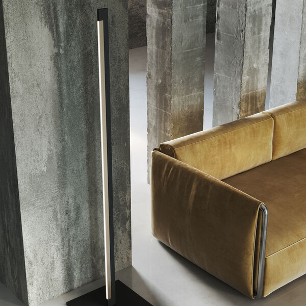 INLAY F1 LINEAR Floor Lamp, matt black/satin gold INLAY F1 LINEAR Floor Lamp, matt black/satin gold, LIGHT-POINT