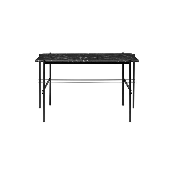 TS Desk, black marquina marble/black, GUBI