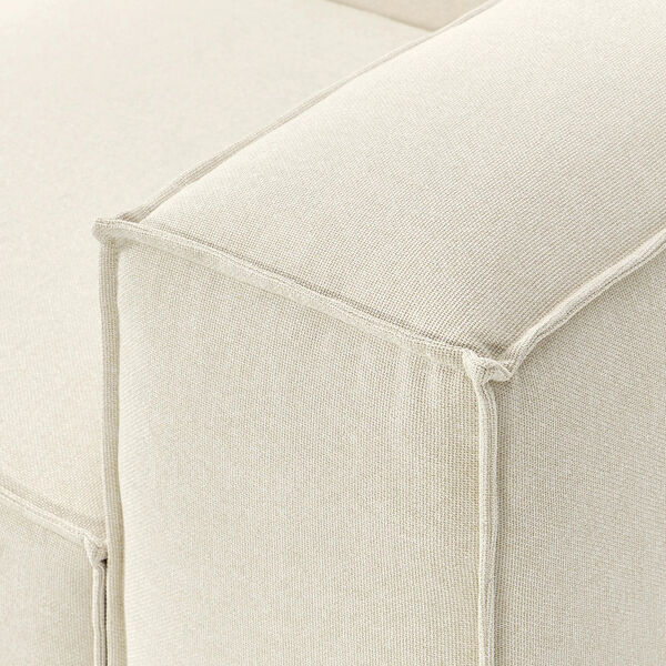 Lennon Modular 4-Seater Sofa, woven off white, Westwing Collection