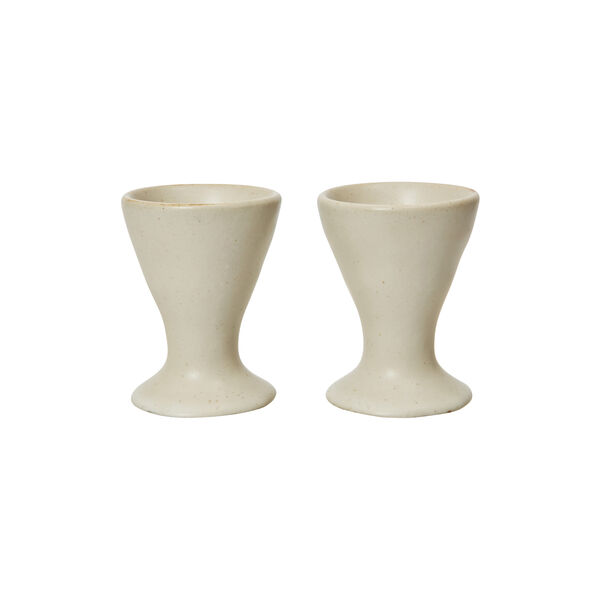 Flow Egg Cups 2 pcs, off-white speckle, Ferm Living