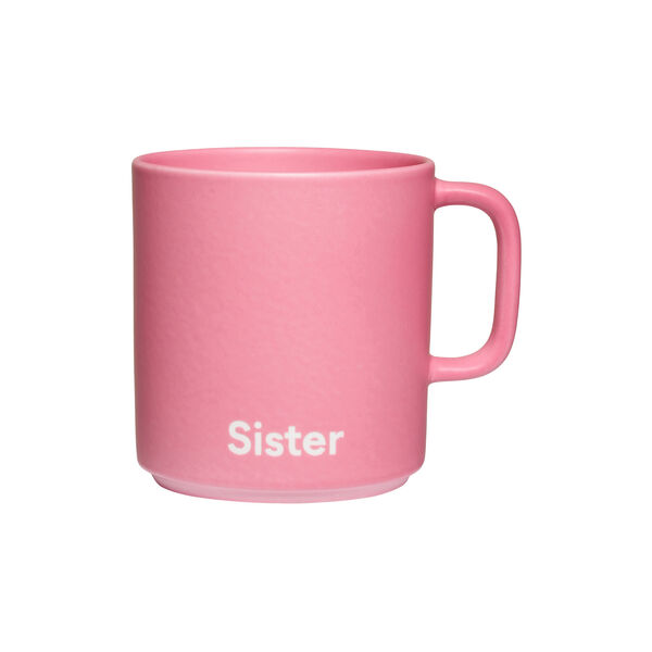 SISTER Favourite cup with handle VIP, Design Letters