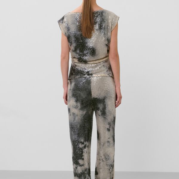 SLMacy Pants | Pistachio & Turbulence Sequin | Pant, Soaked in Luxury